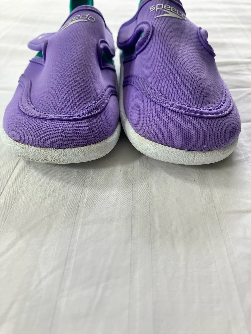 Speedo Kids Purple and Teal Slip-On Water Shoes